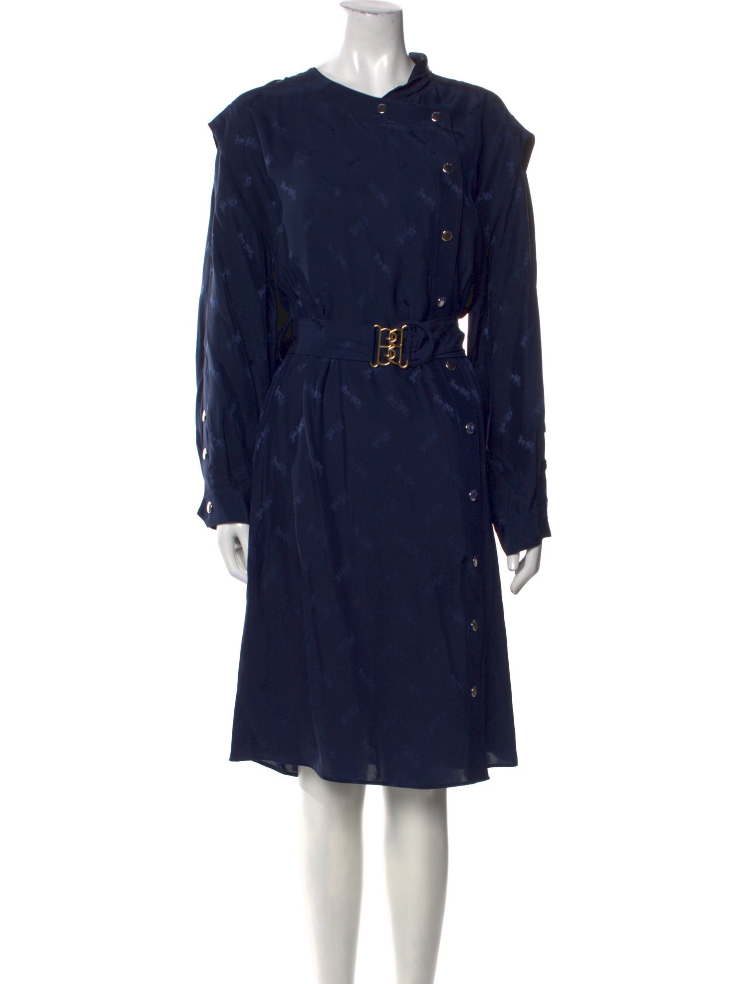 Coach Crew Neck Midi Length Dress