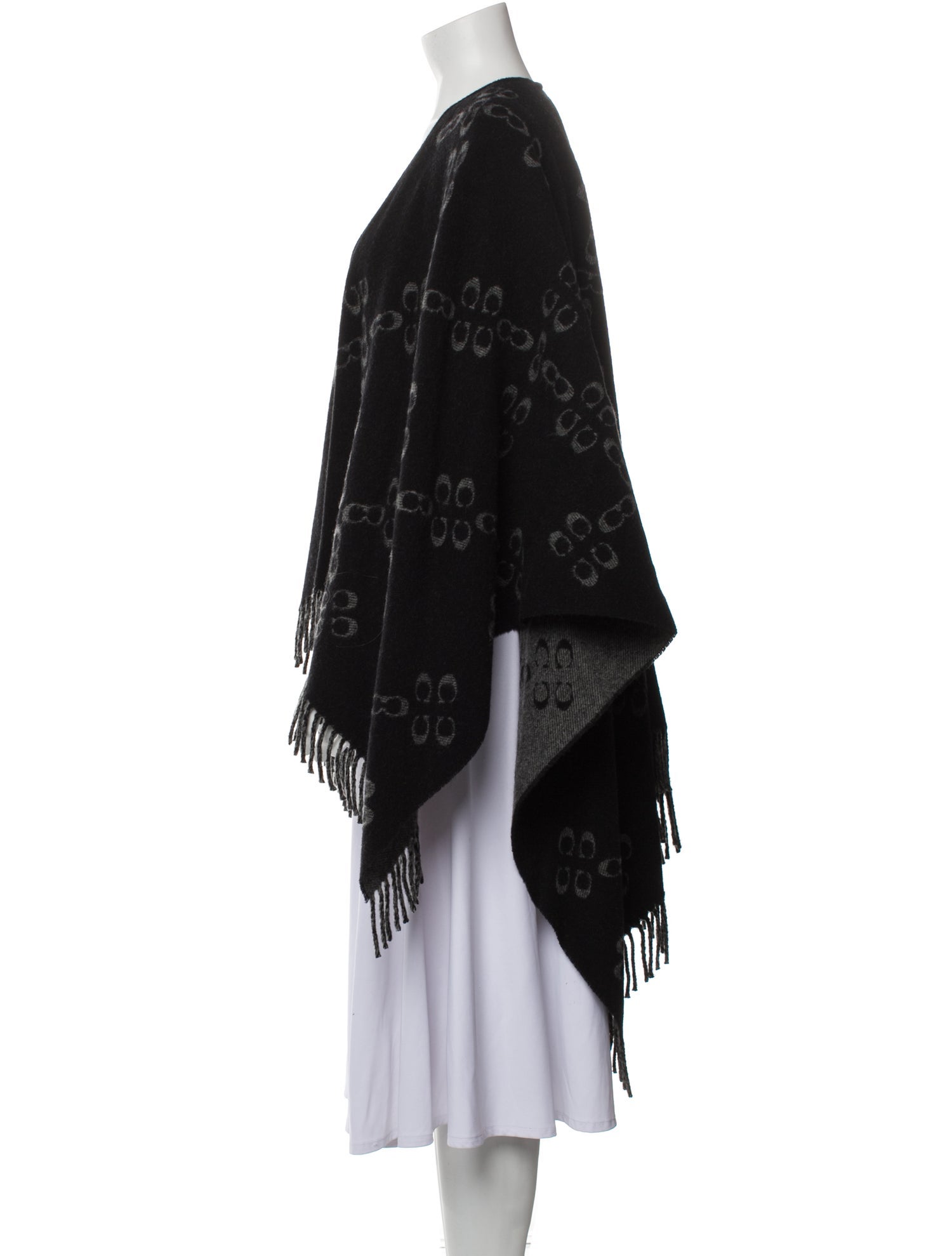 Coach Printed Open Front Sweater