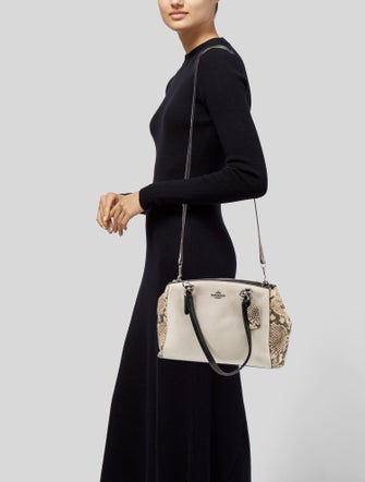 Coach Leather Top Handle Bag