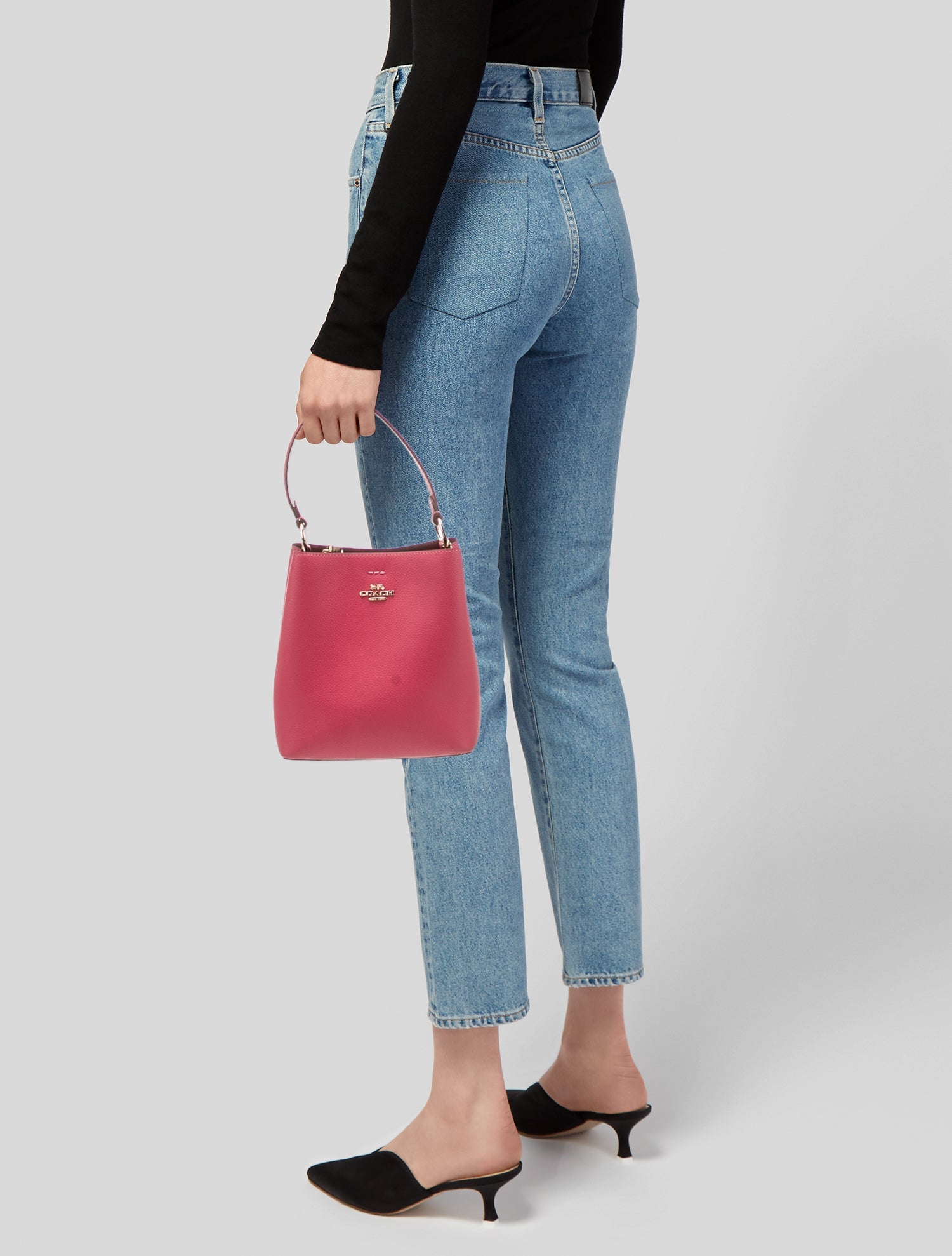 Coach Leather Bucket Bag