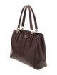 Coach Leather Top Handle Bag