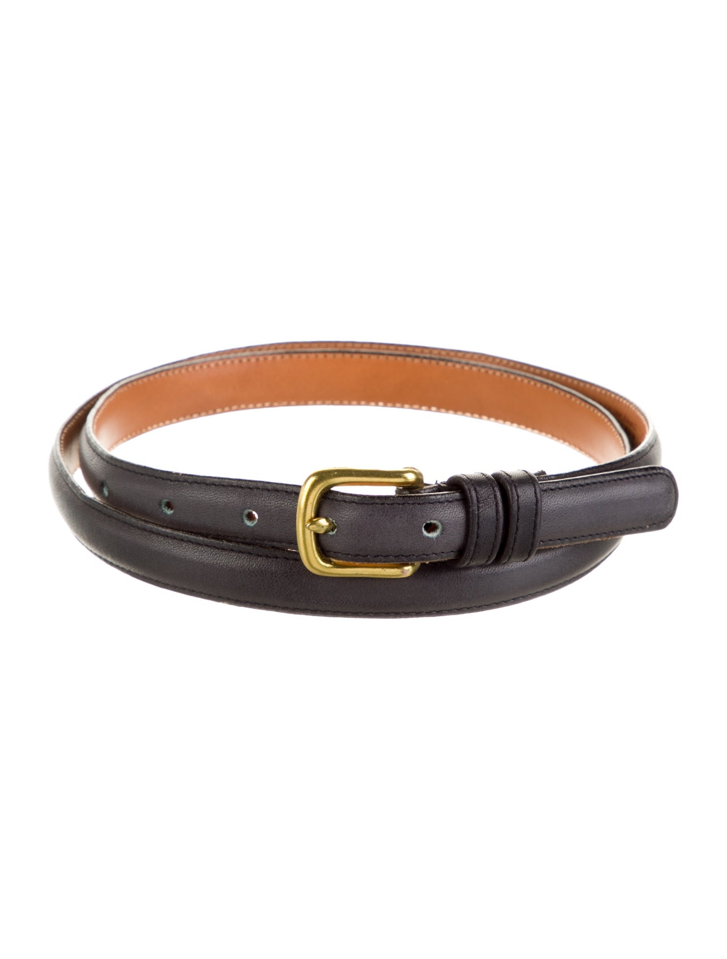 Coach Skinny Leather Belt
