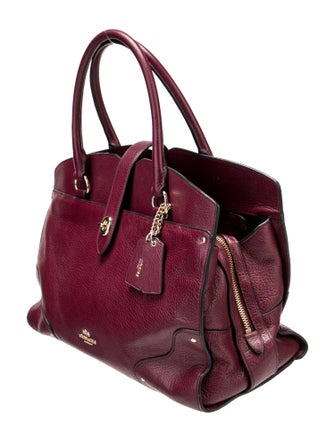 Coach Leather Top Handle Bag