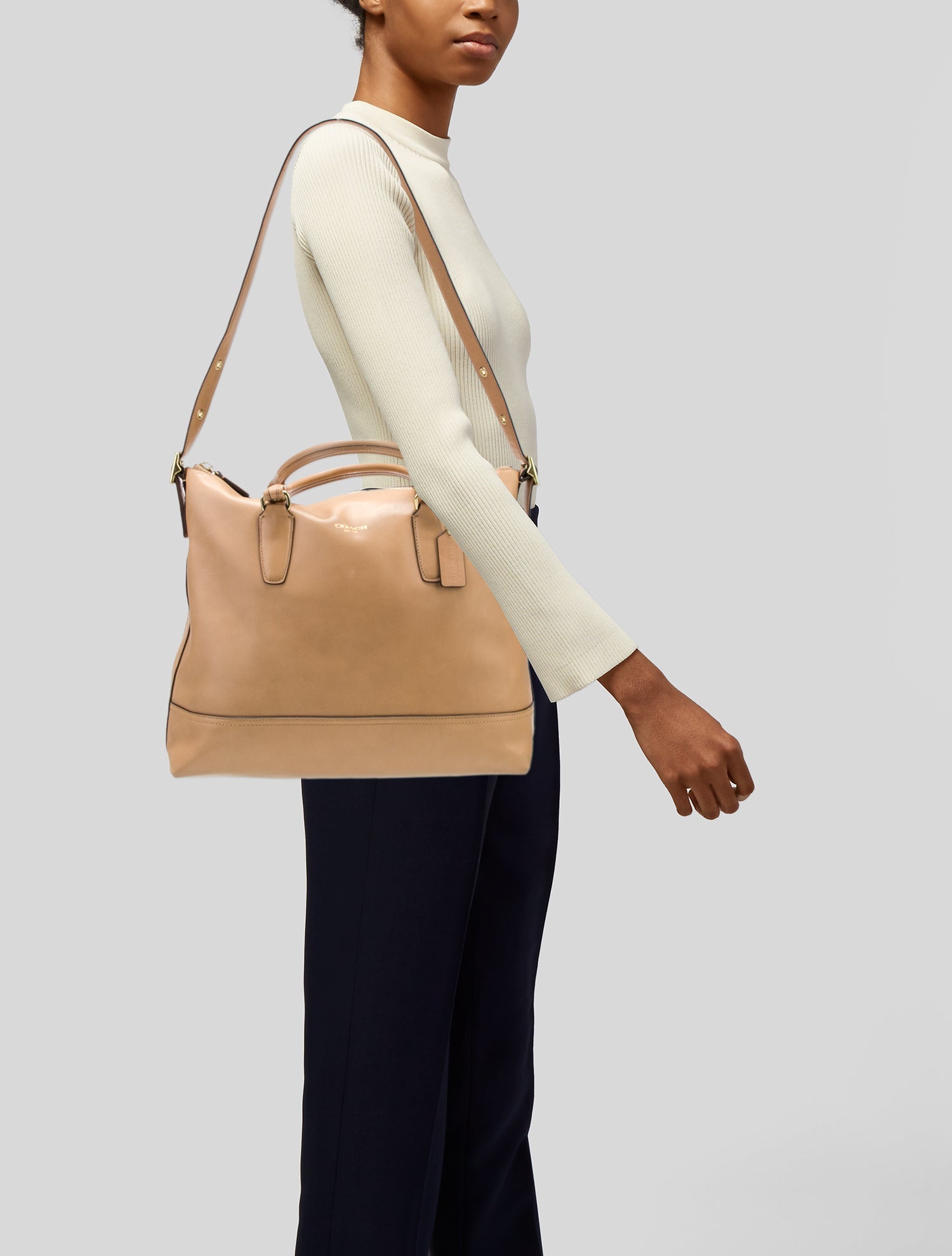 Coach Leather Shoulder Bag