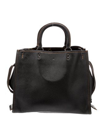 Coach Leather Top Handle Bag