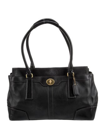Coach Leather Top Handle Bag