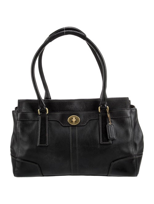 Coach Leather Top Handle Bag
