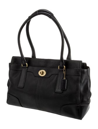Coach Leather Top Handle Bag