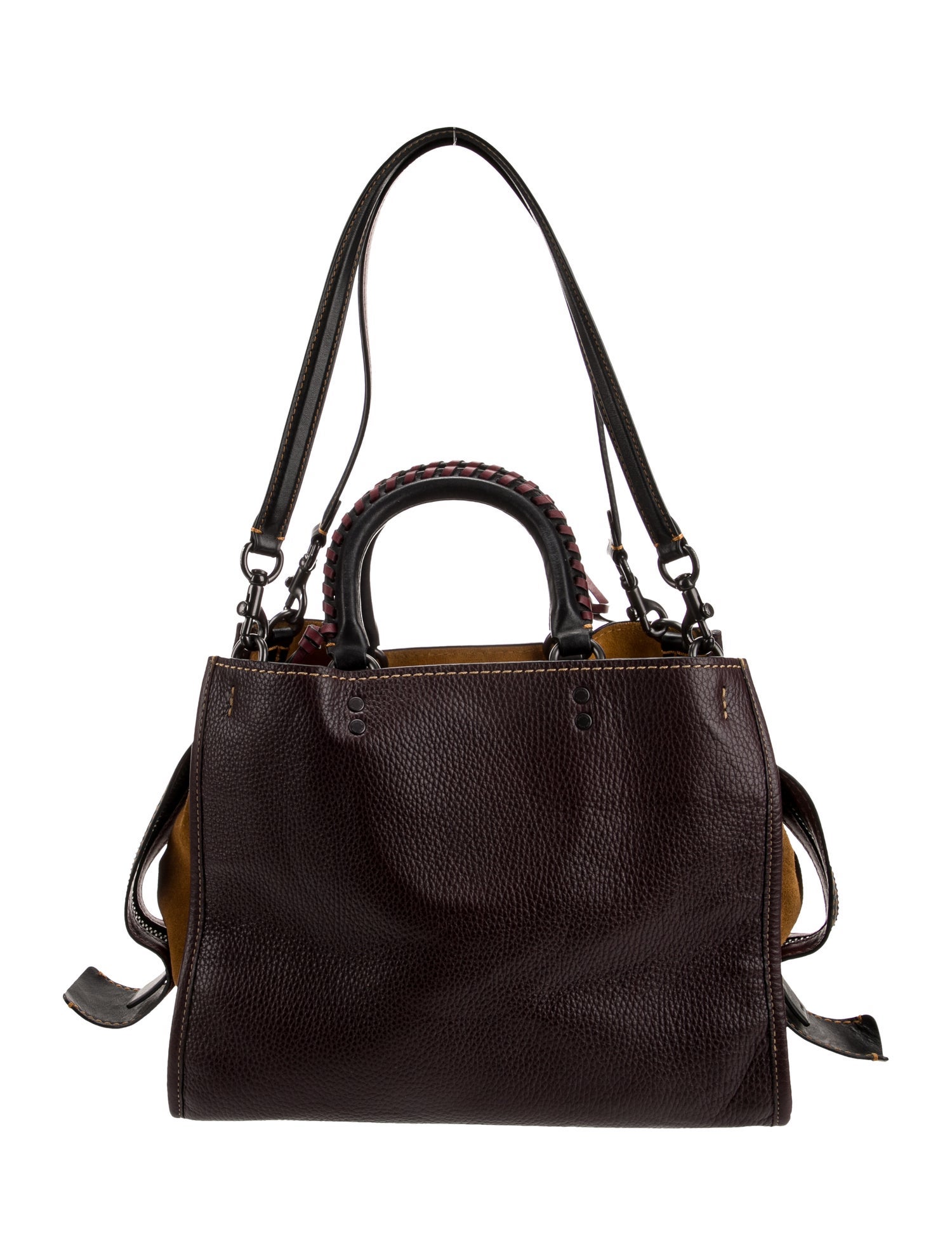 Coach Leather Top Handle Bag