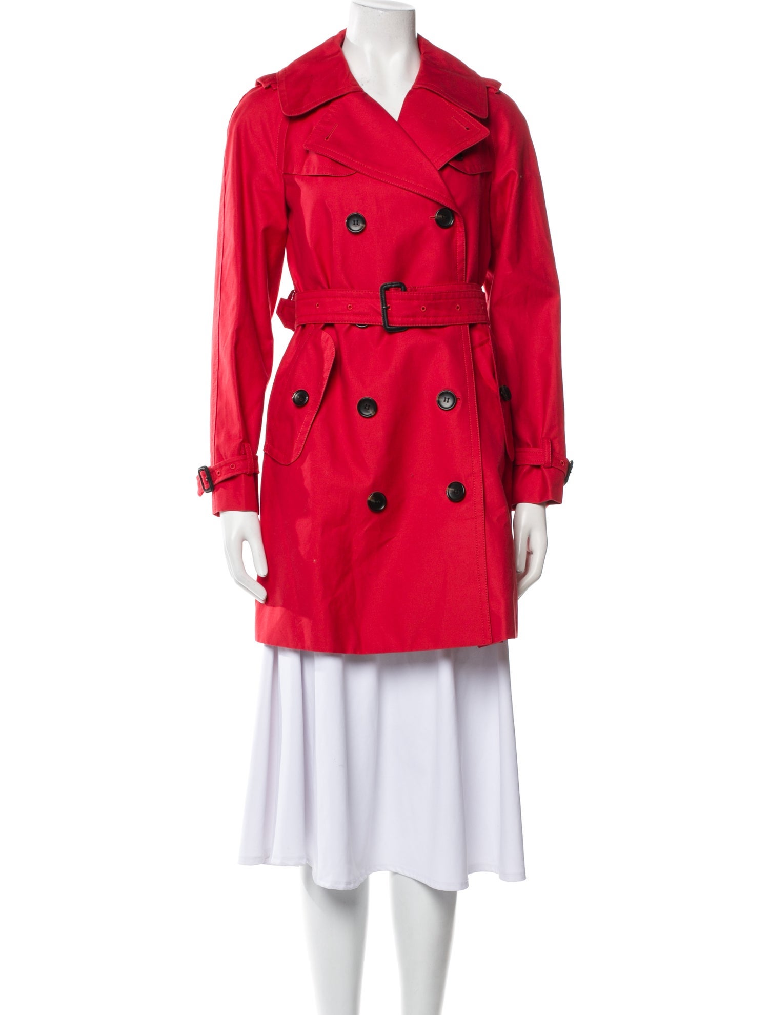 Coach Leather Trench Coat