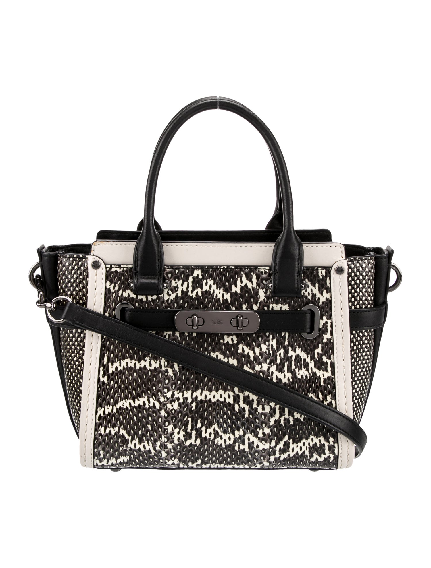 Coach Snakeskin Top Handle Bag