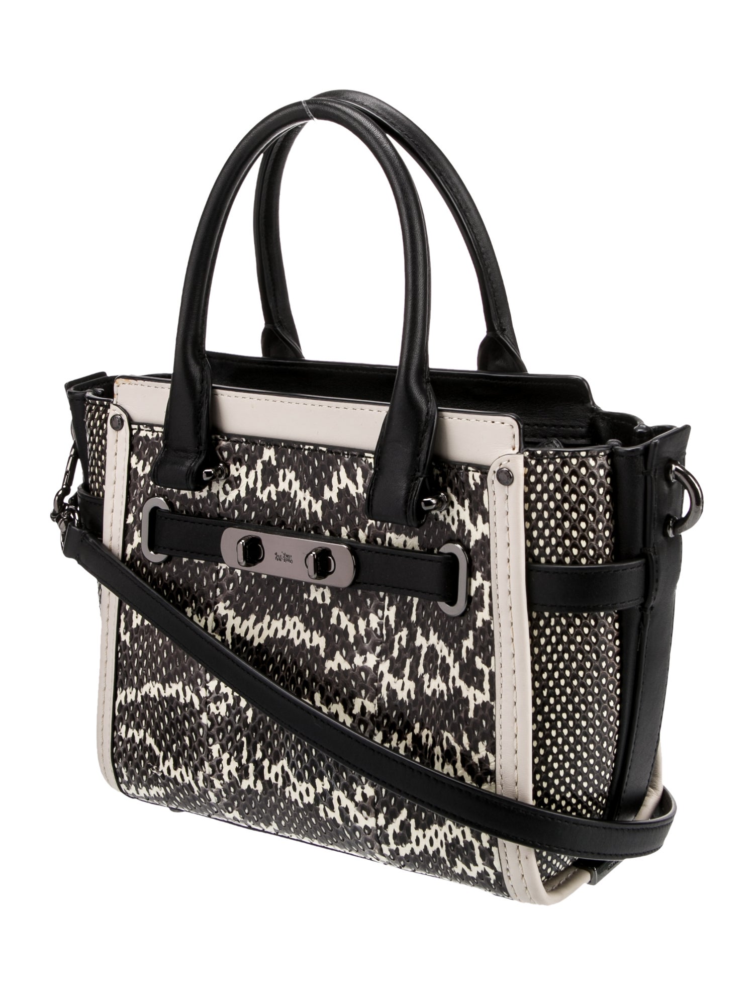 Coach Snakeskin Top Handle Bag