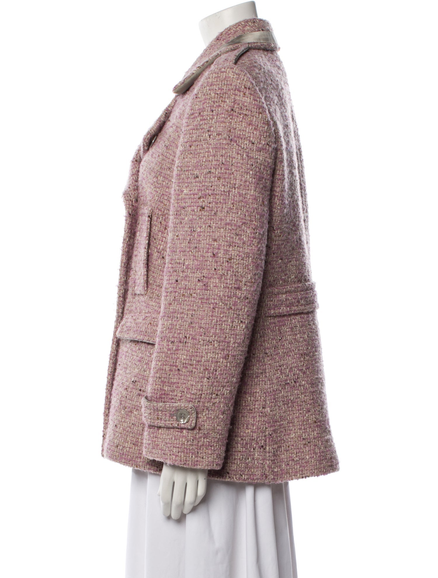 Coach Wool Tweed Pattern Jacket