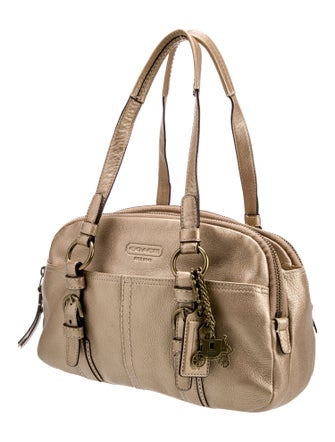 Coach Leather Top Handle Bag