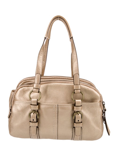 Coach Leather Top Handle Bag