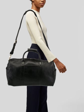 Coach Leather Weekender Bag
