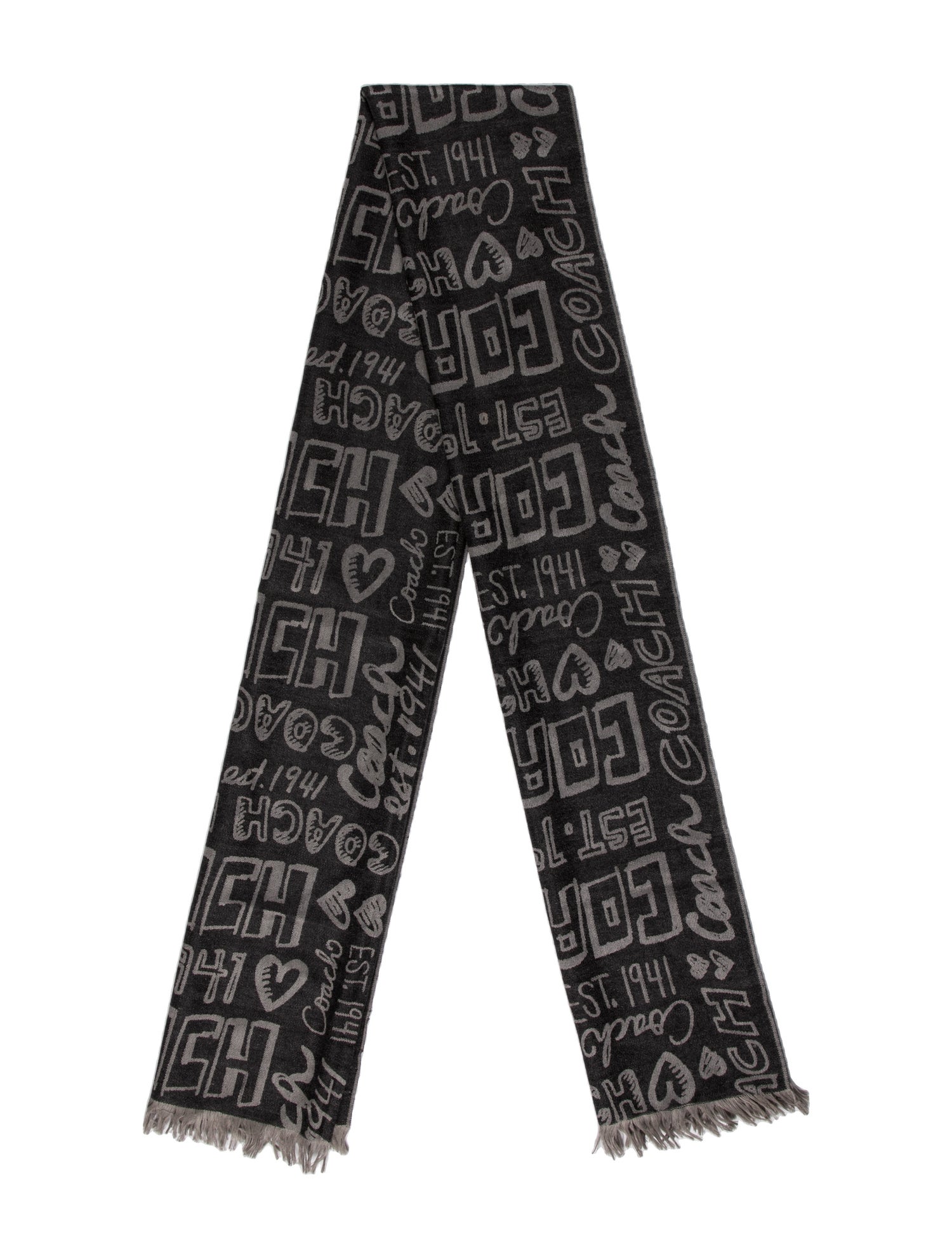 Coach 1941 Wool Printed Scarf