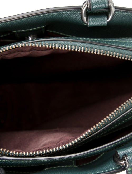 Coach Embossed Leather Top Handle Bag