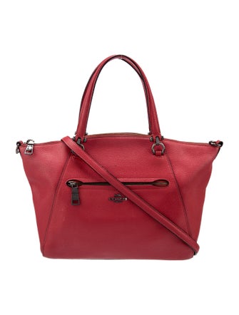 Coach Leather Top Handle Bag