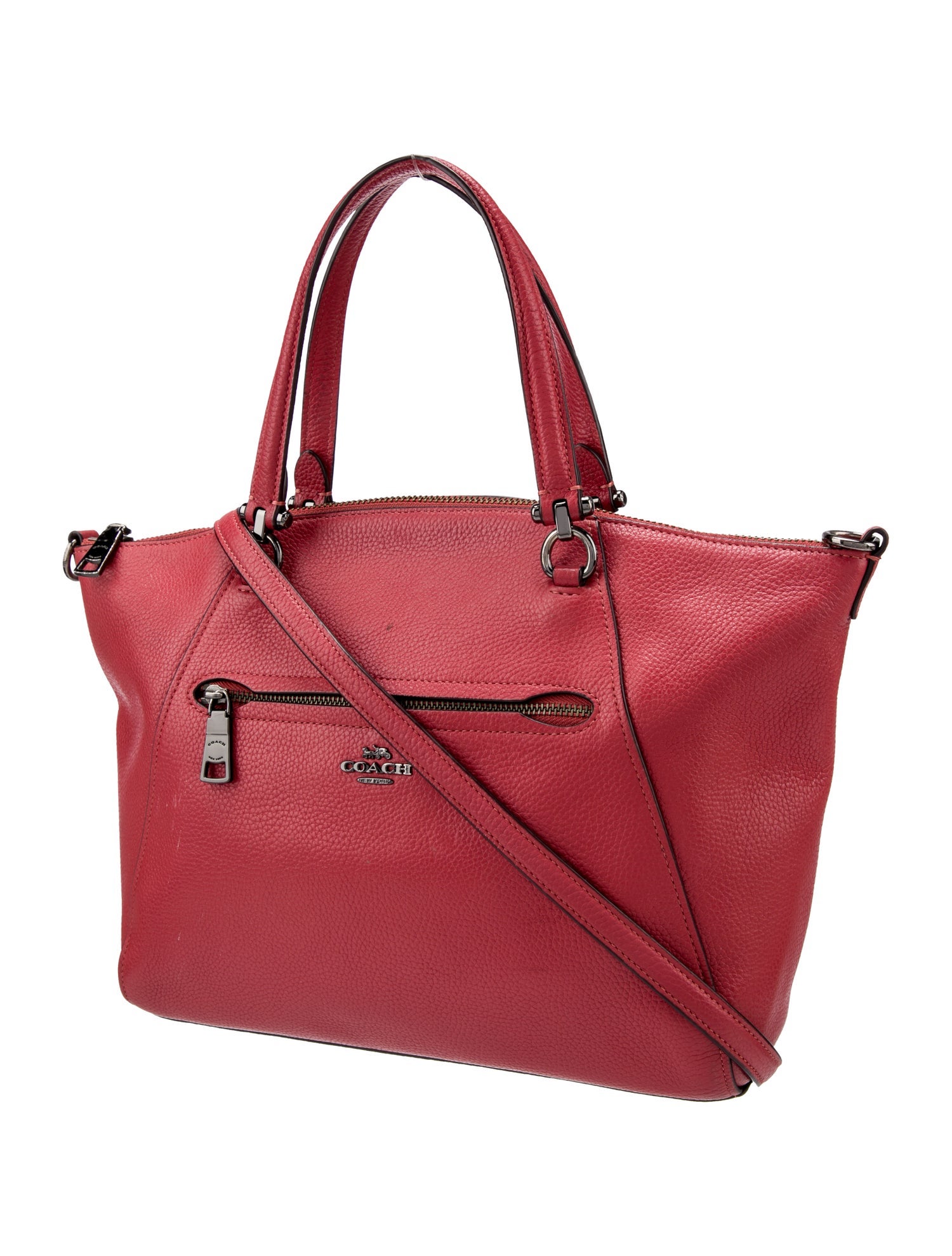 Coach Leather Top Handle Bag