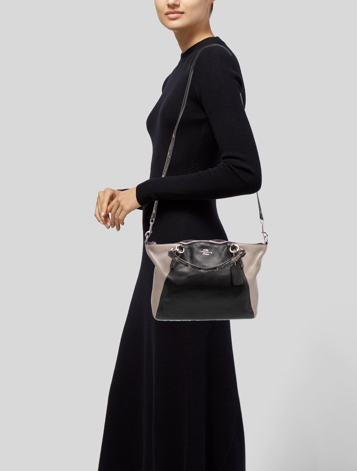 Coach Leather Top Handle Bag