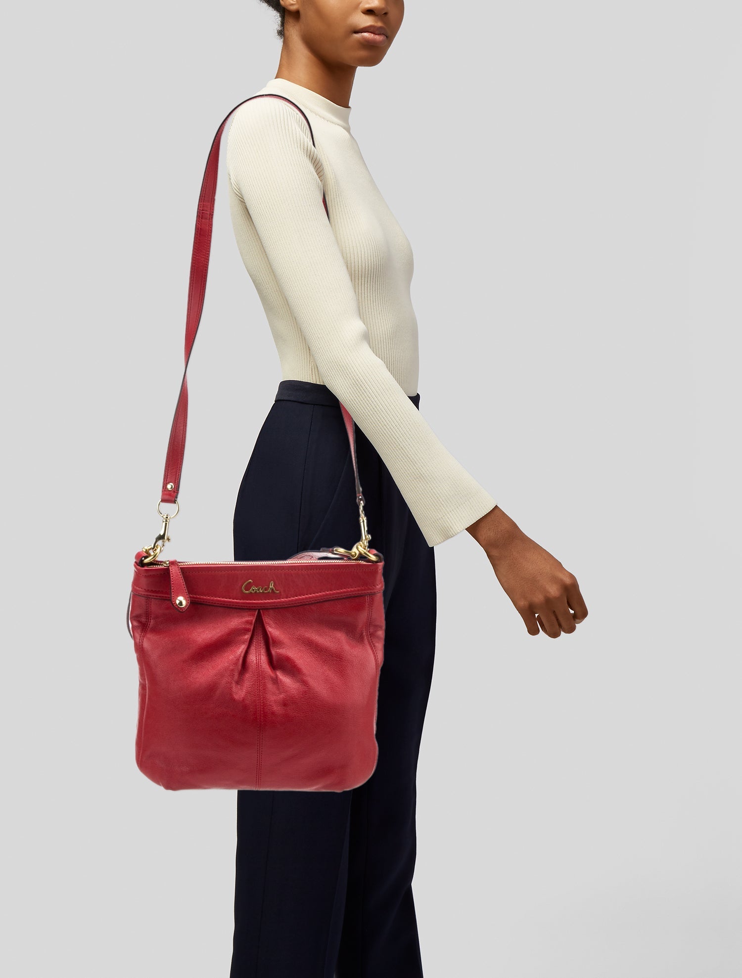 Coach Leather Shoulder Bag