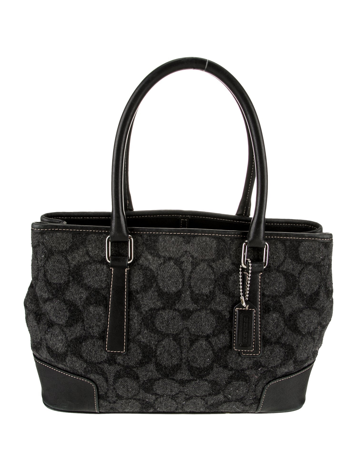 Coach Wool Top Handle Bag