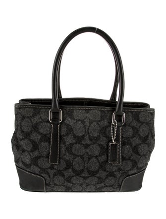 Coach Wool Top Handle Bag
