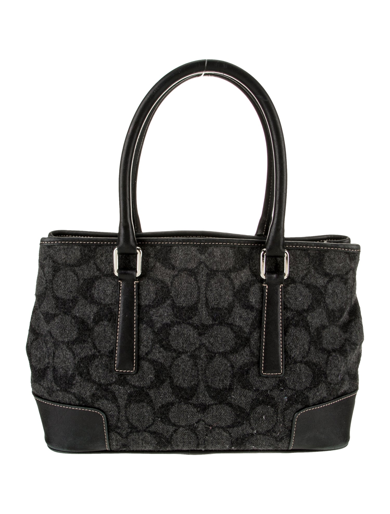 Coach Wool Top Handle Bag
