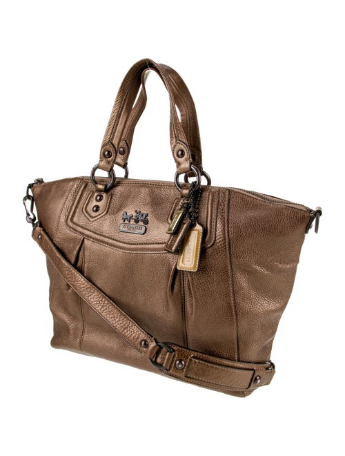 Coach Leather Weekender Bag