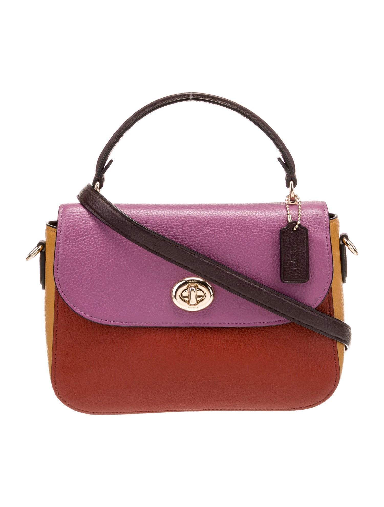 Coach Leather Top Handle Bag