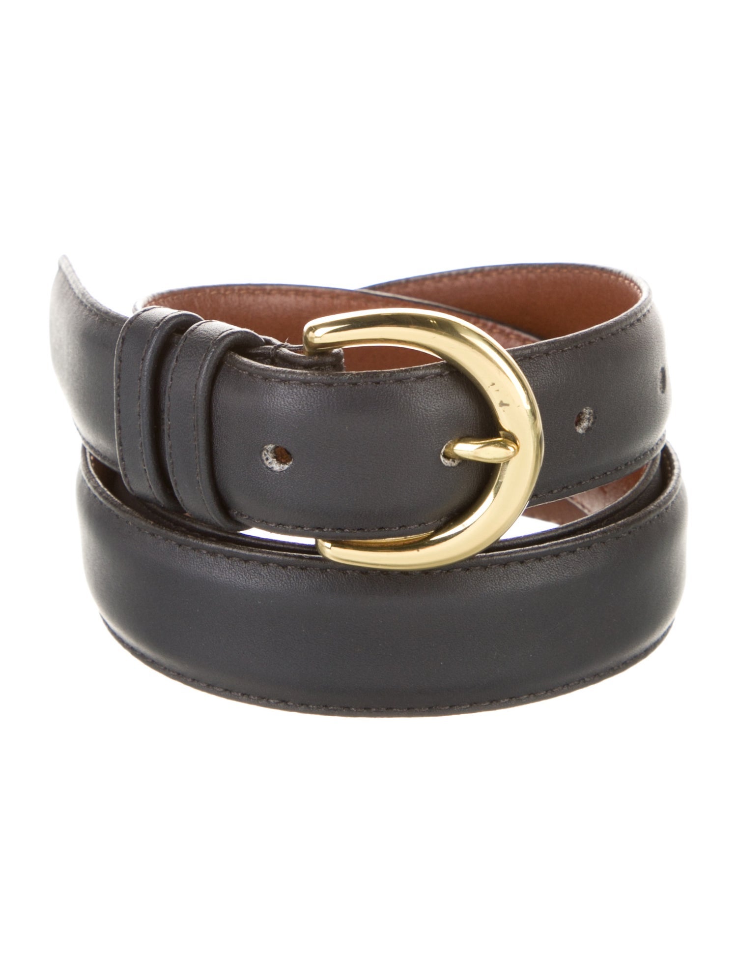 Coach Skinny Leather Belt