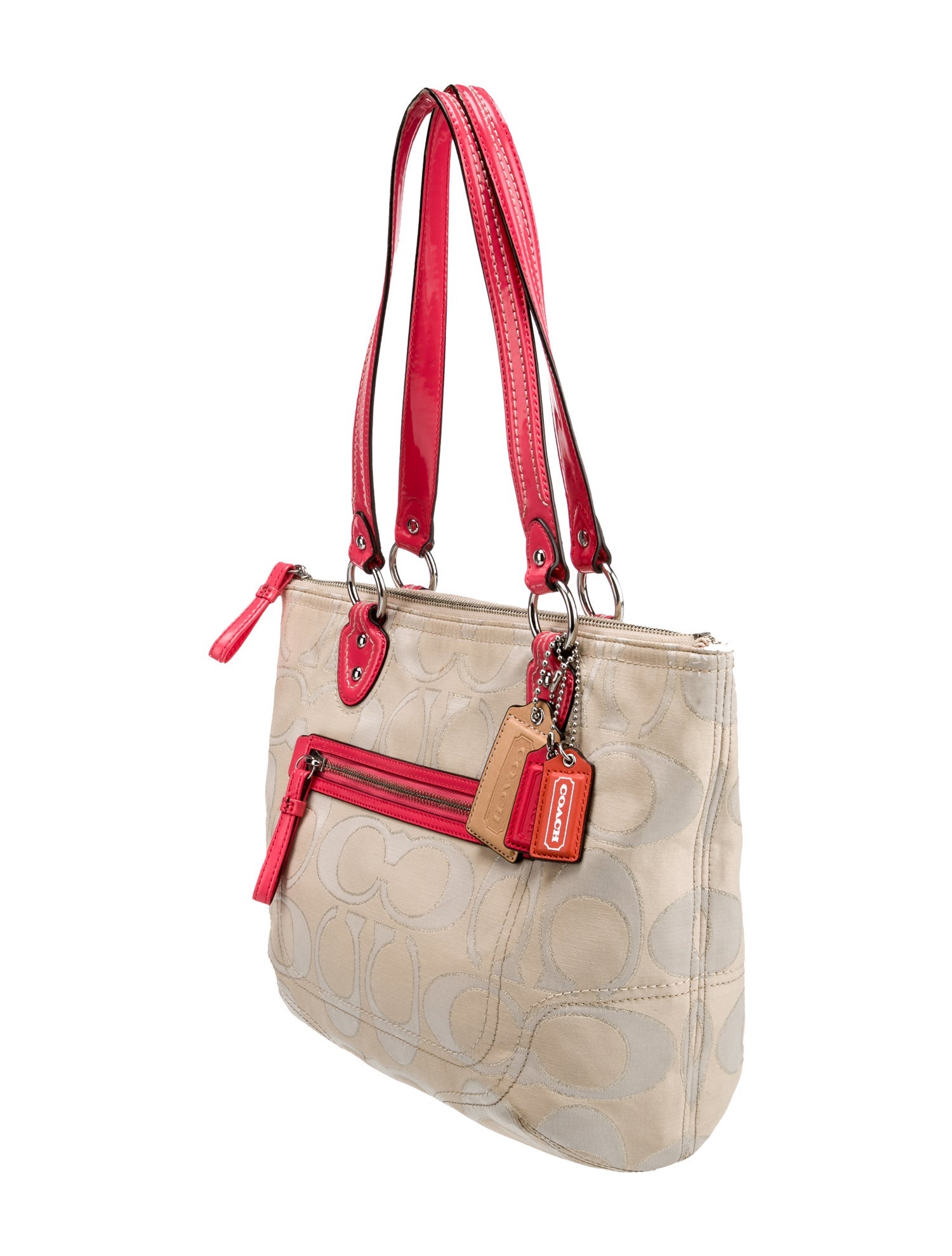COACH バッグ Coach Nylon Top Handle Bag - Neutrals Handle Bags, Handbags