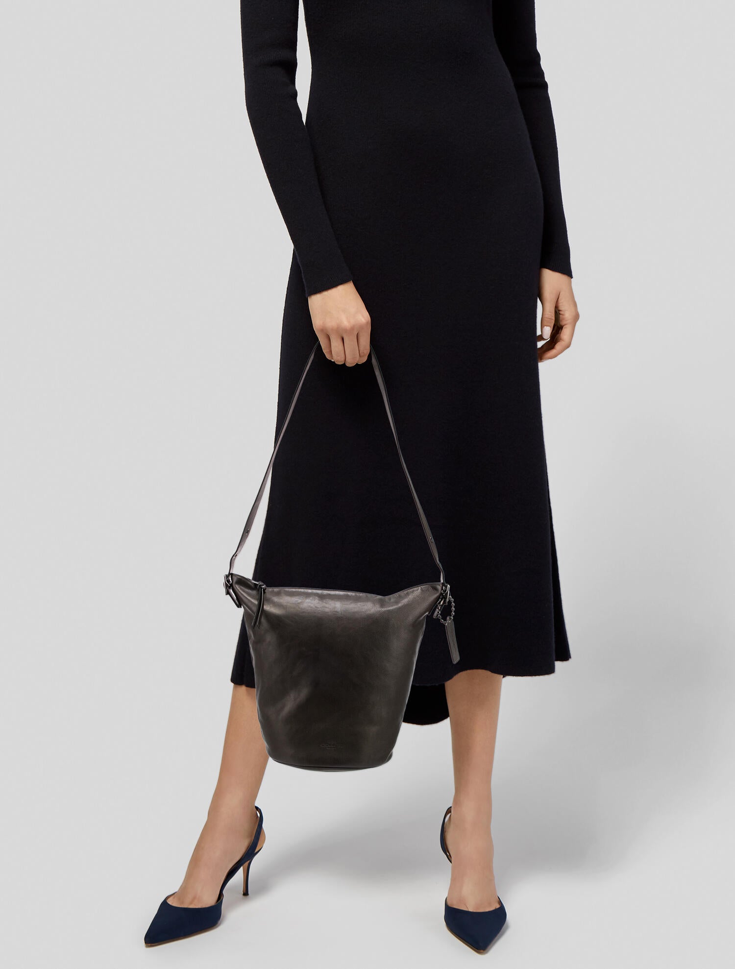 Coach Leather Bucket Bag