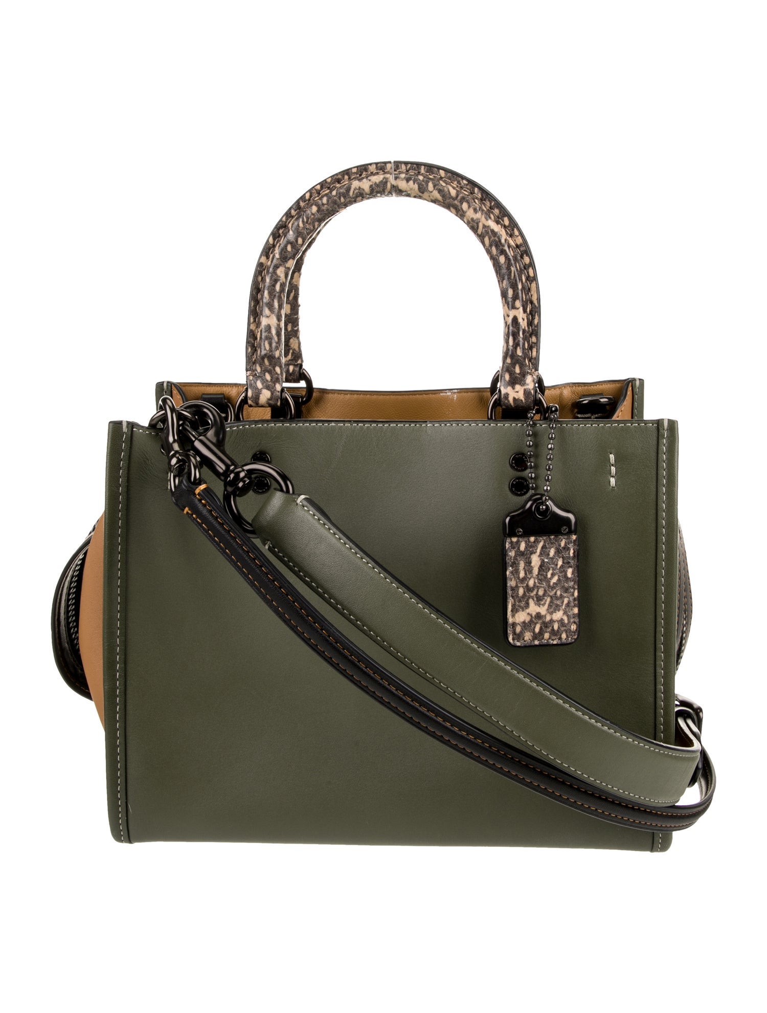 Coach Leather Top Handle Bag