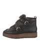 Coach Leather Lace-Up Boots