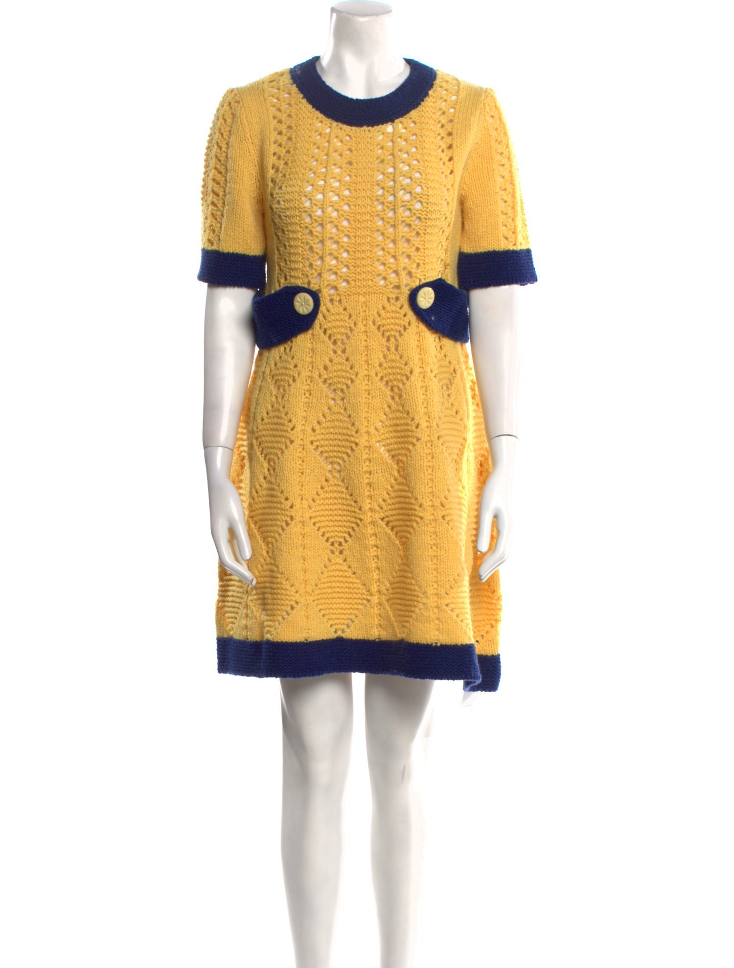 Coach Colorblock Pattern Mini Dress