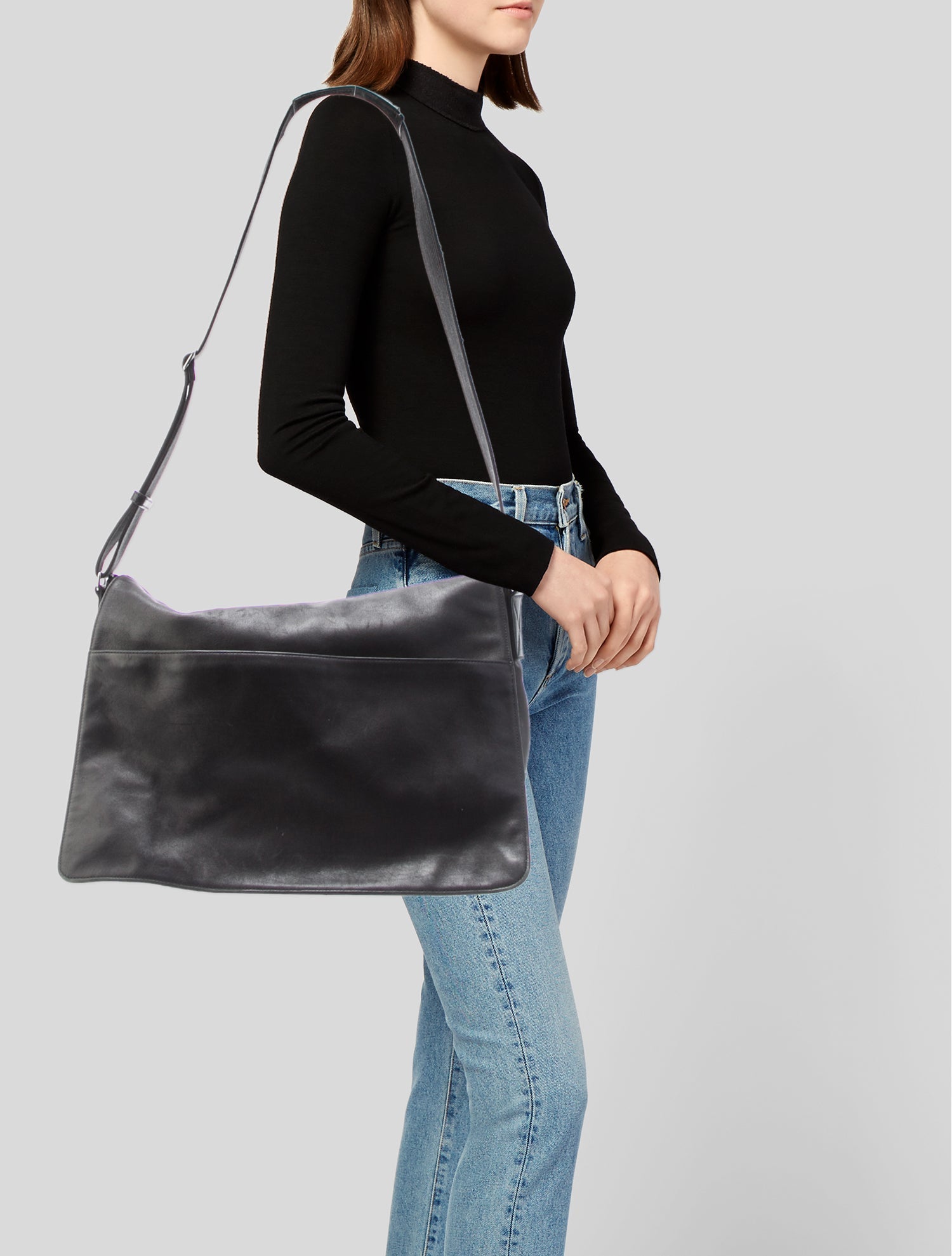 Coach Leather Messenger Bag