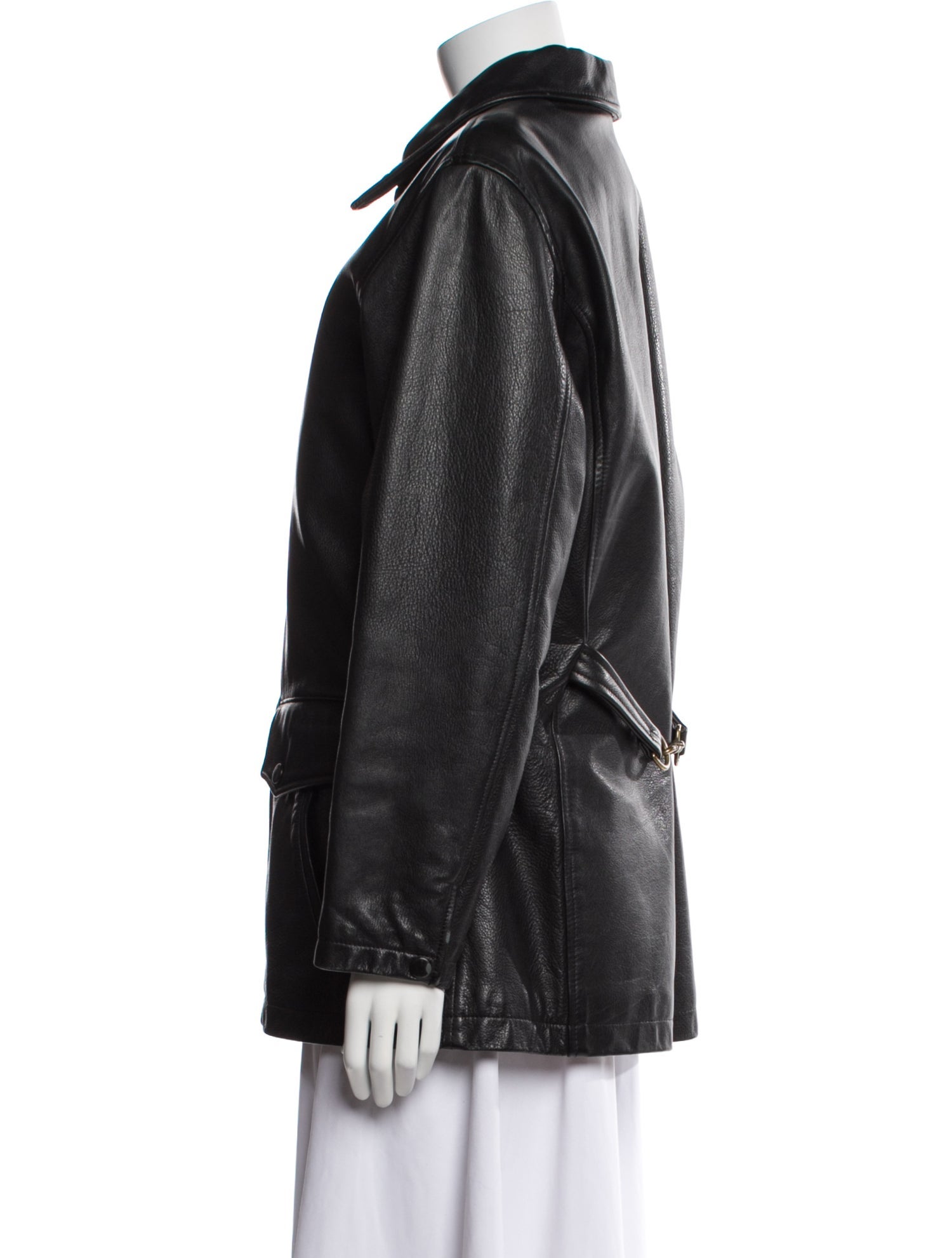 Coach Leather Coat