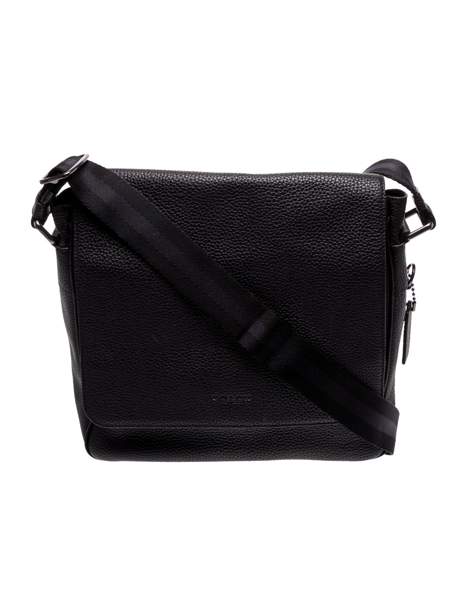 Coach Embossed Leather Messenger Bag