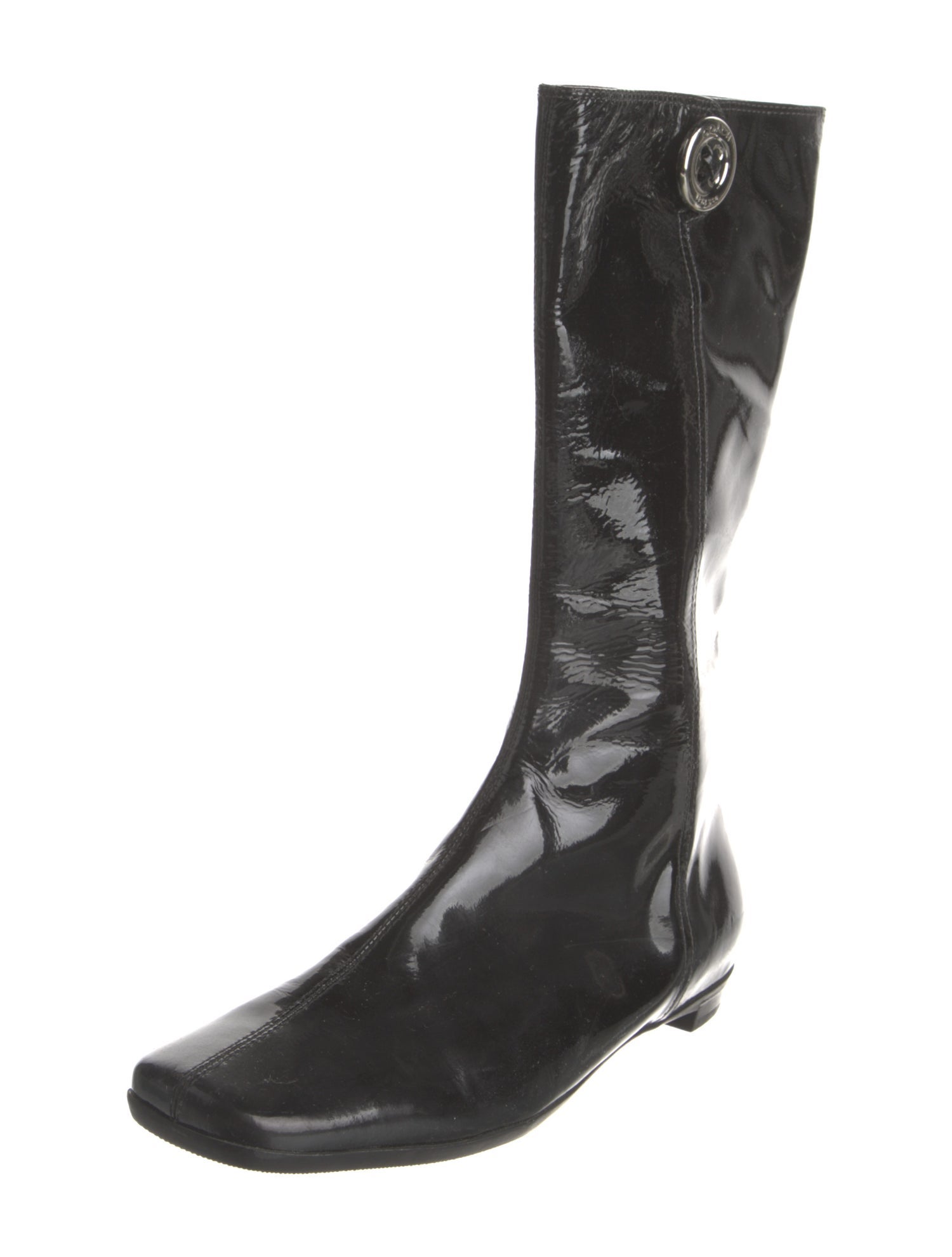 Coach Patent Leather Rain Boots