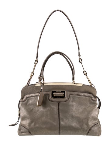 Coach Handle Bags Leather Top Bag