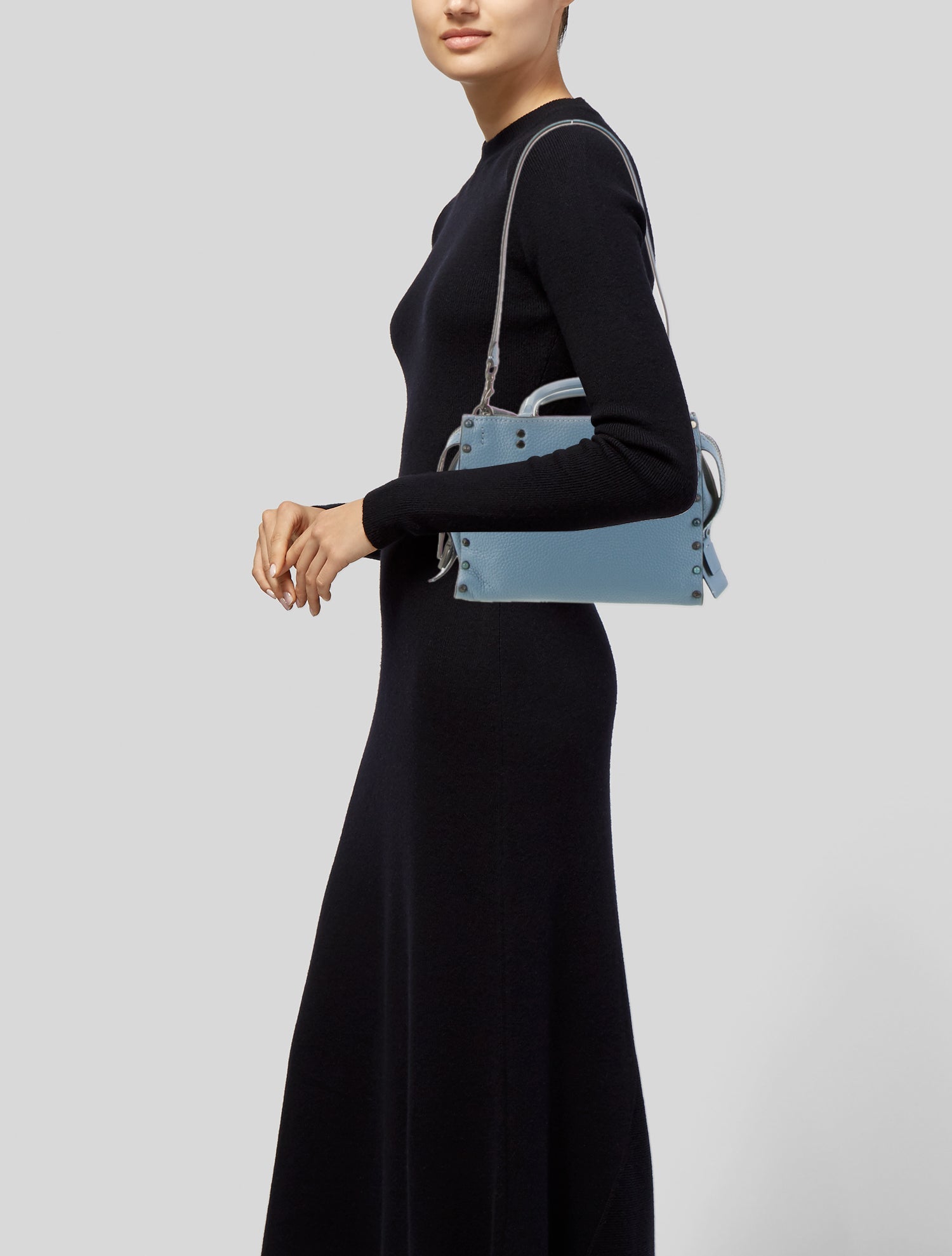 Coach Leather Top Handle Bag