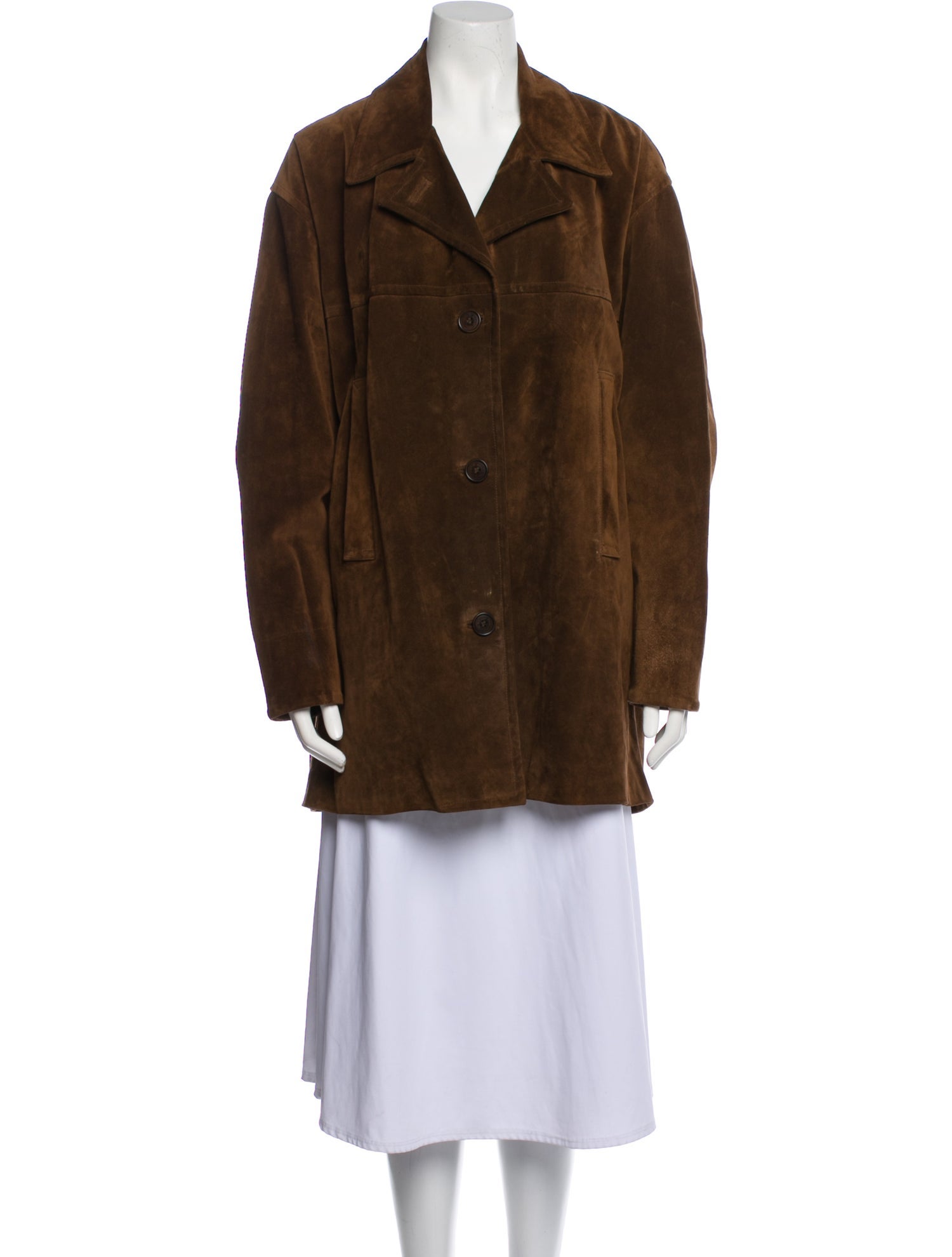 Coach Suede Faux Fur Coat