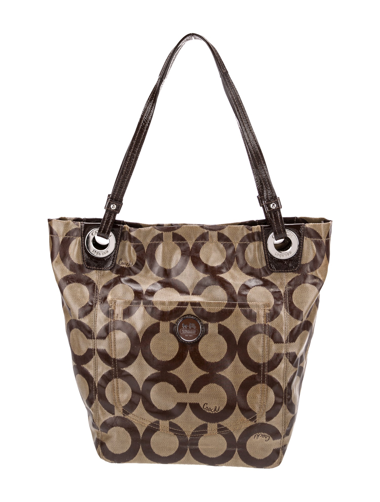 Coach Monogram Top Handle Bag