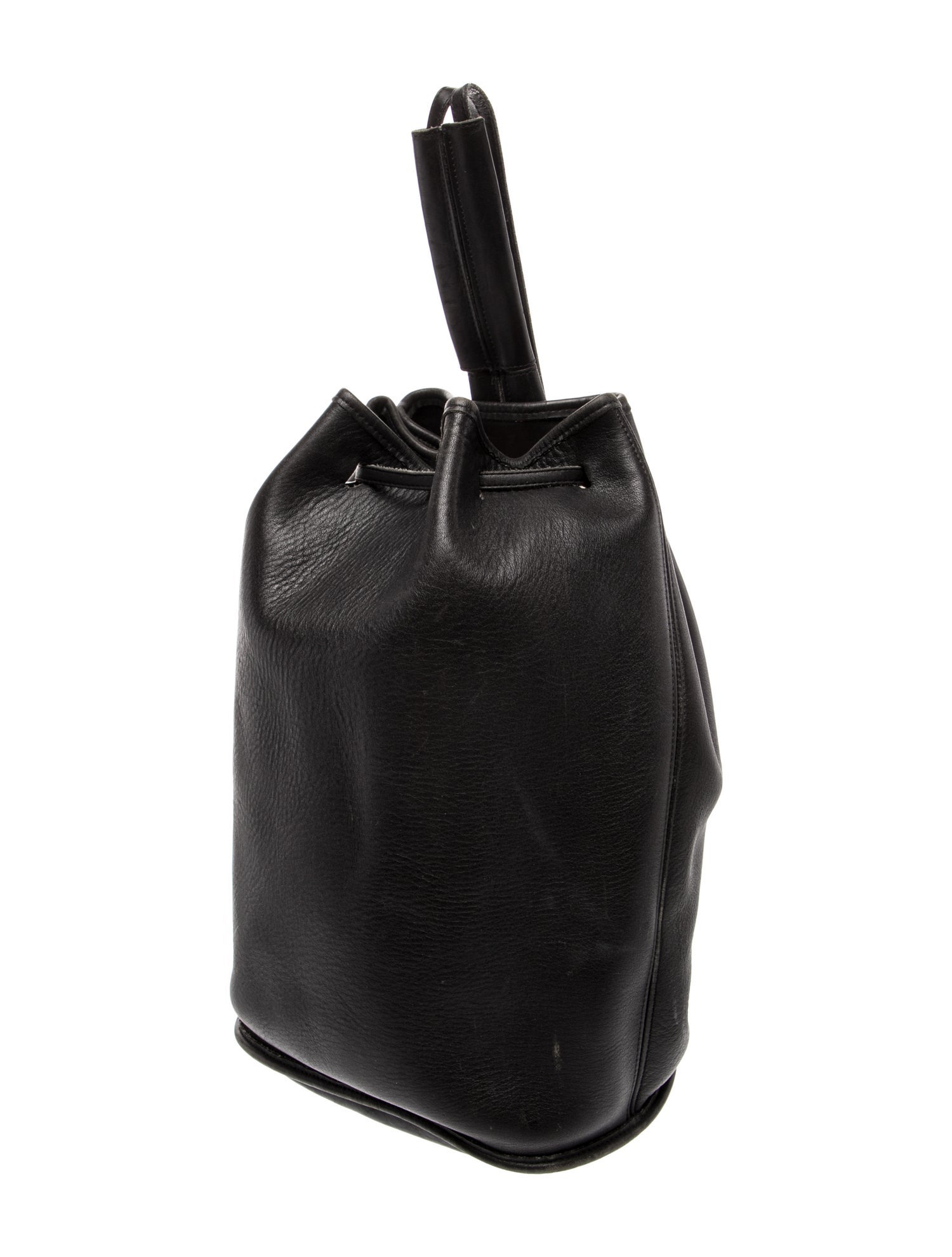 Coach Embossed Leather Bucket Bag