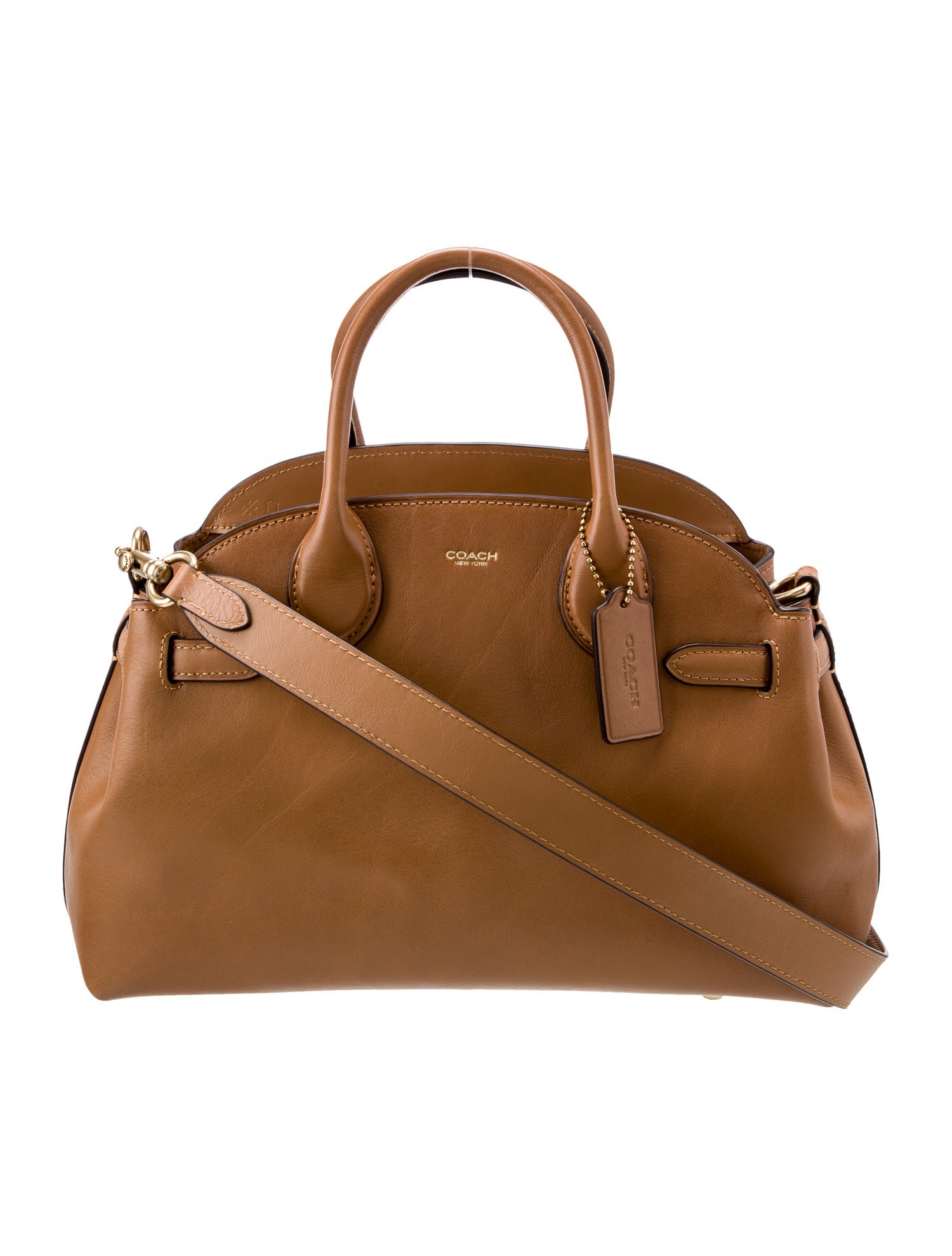 Coach Leather Top Handle Bag