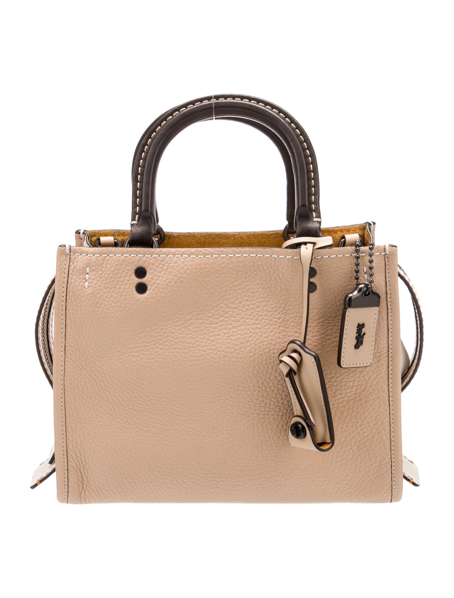 Coach Leather Top Handle Bag