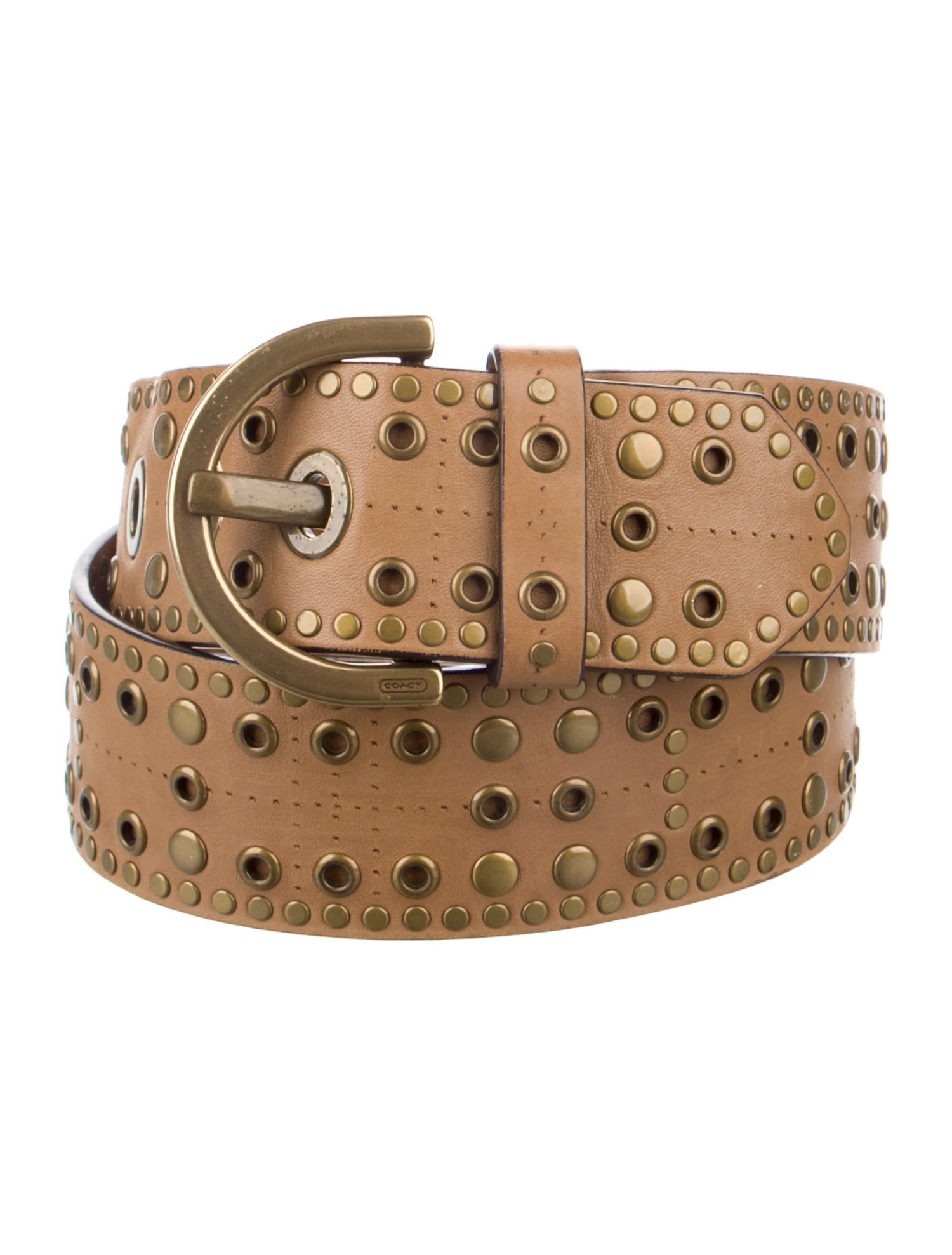 Coach Wide Leather Belt