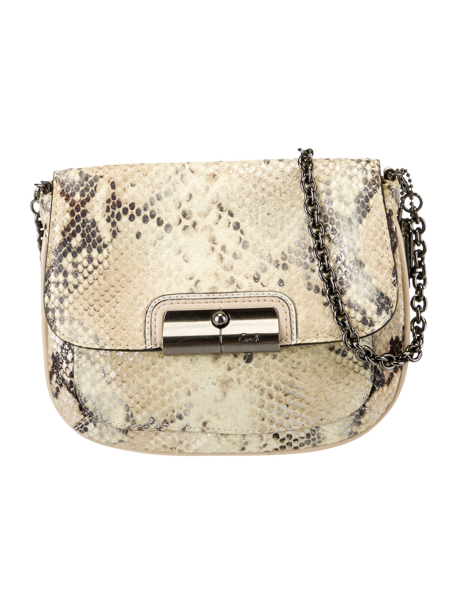Coach Embossed Leather Crossbody Bag